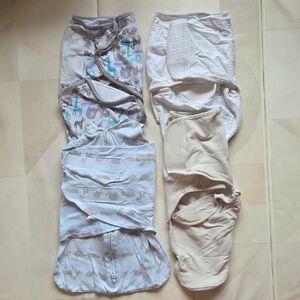 4 Assorted 0-3 Month Baby Swaddles